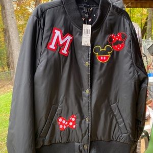Minnie Patch Varsity Bomber Jacket Disney Large. Does run a little small